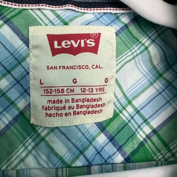 Levi’s boys plaid shirt, size 12yr-13yr, excellent condition - Picture 8 of 8